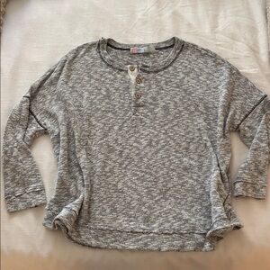 Free People Heathered Towel Oversized Sweater – Cozy Beach Vibes